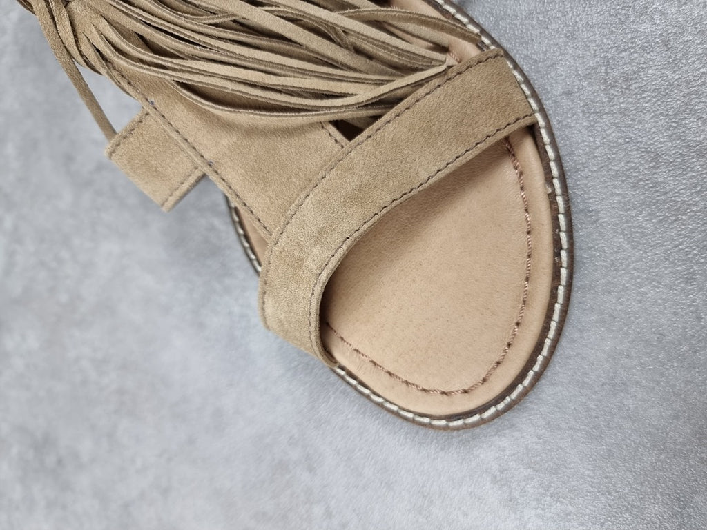Sandales femme chic! beige - Pointure 37