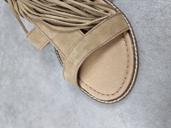 Sandales femme chic! beige - Pointure 37