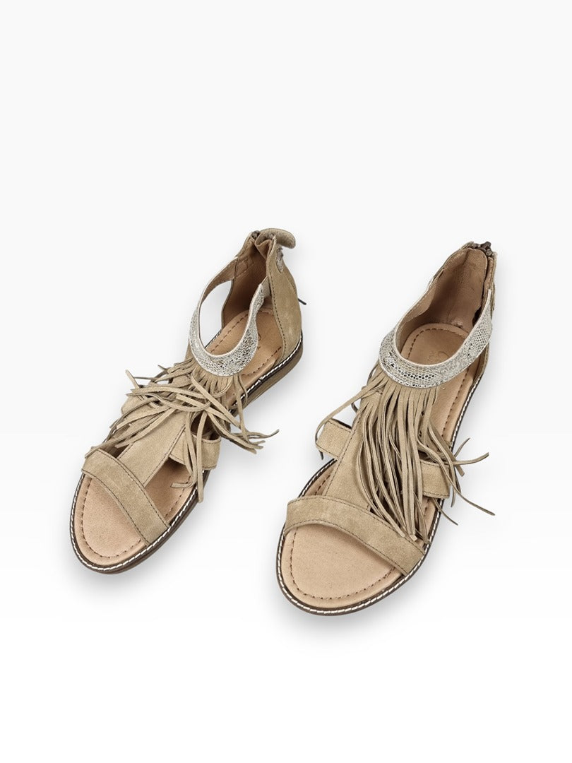 Sandales femme chic! beige - Pointure 37