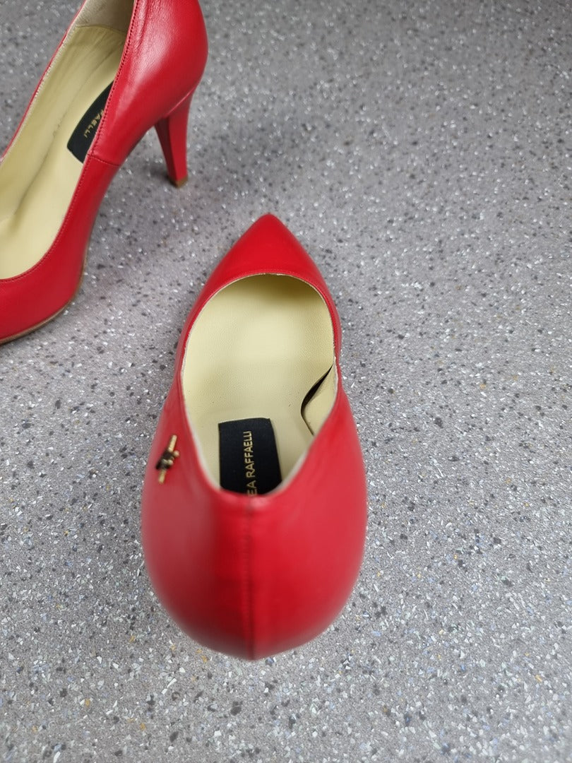 Escarpins Linea Raffaelli rouge - 38.5