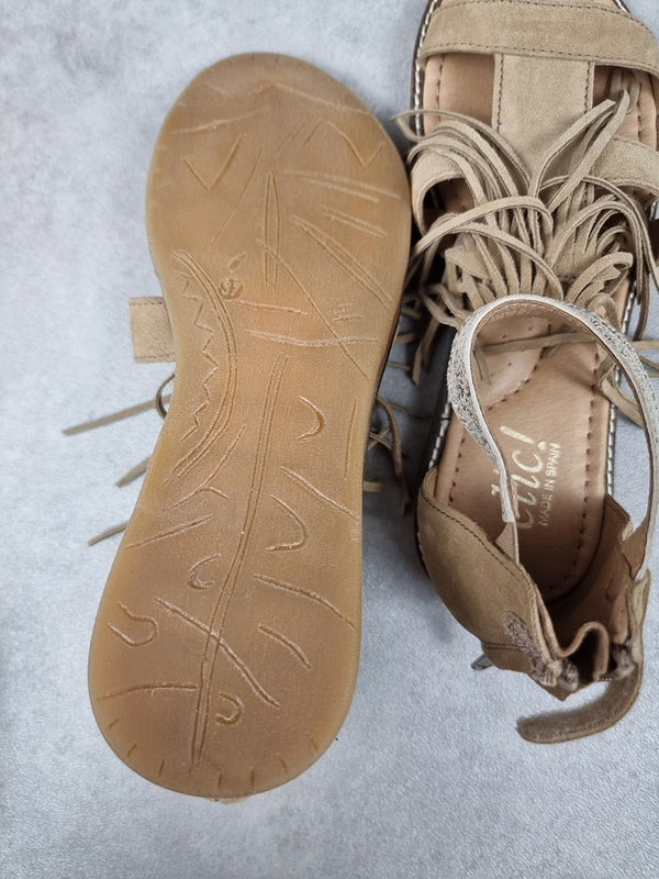 Sandales femme chic! beige - Pointure 37
