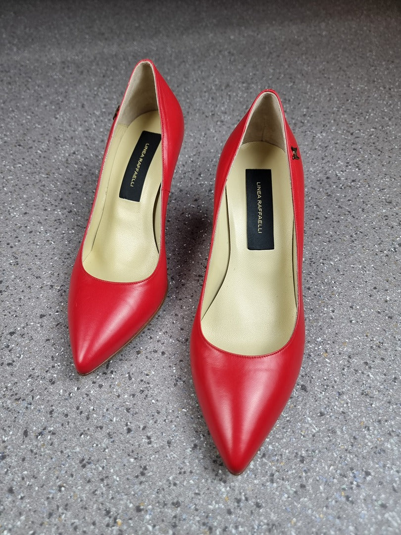 Escarpins Linea Raffaelli rouge - 38.5