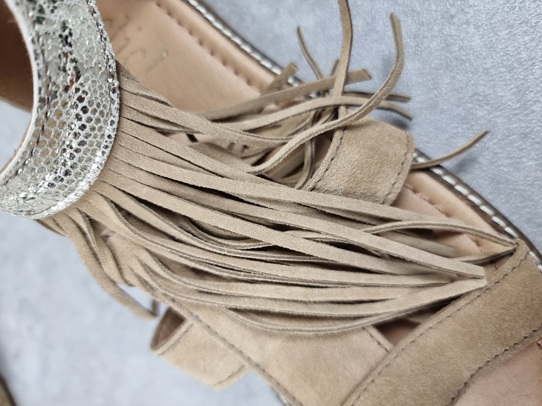 Sandales femme chic! beige - Pointure 37