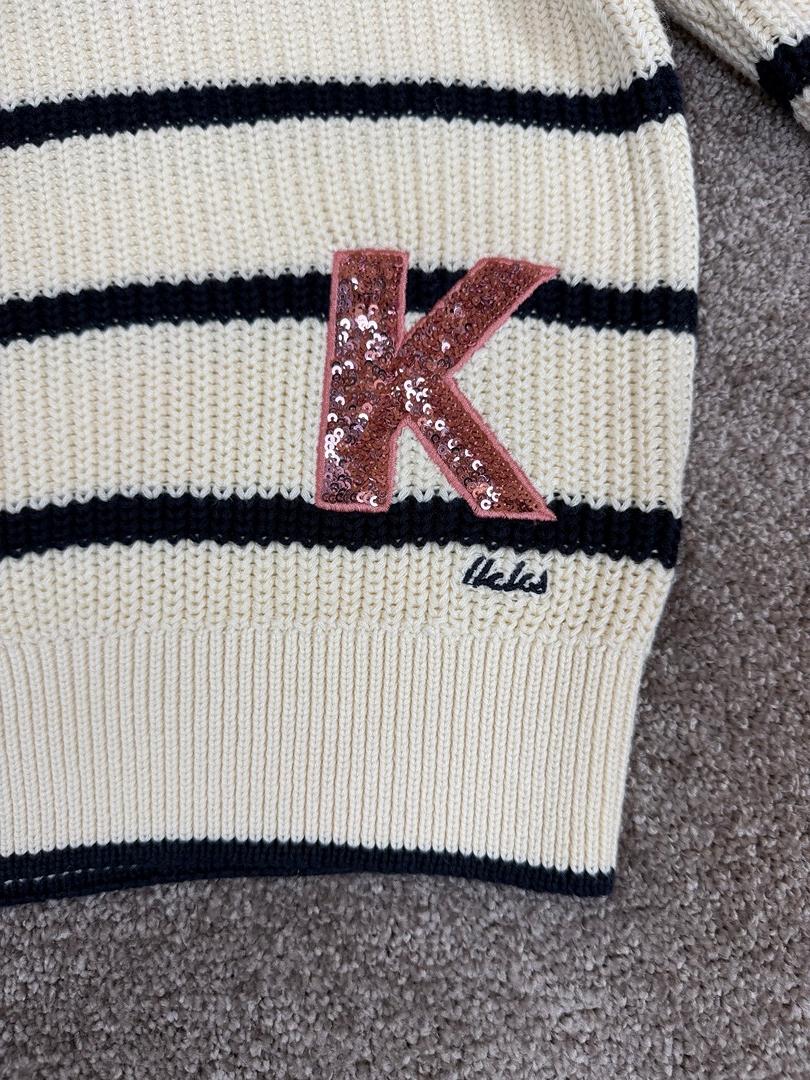 Pull Ikks Écru & Marine - 10 ans
