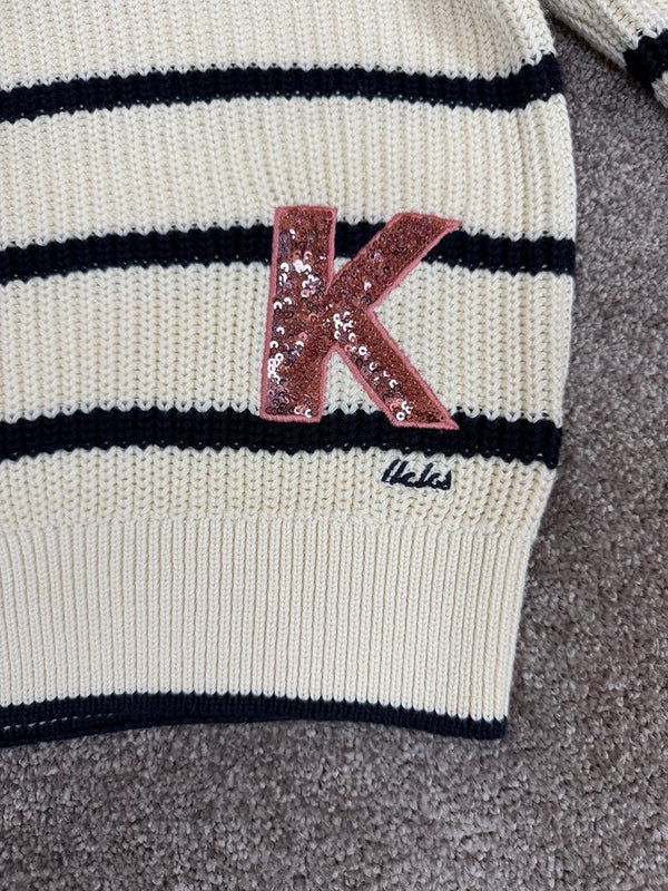 Pull Ikks Écru & Marine - 10 ans
