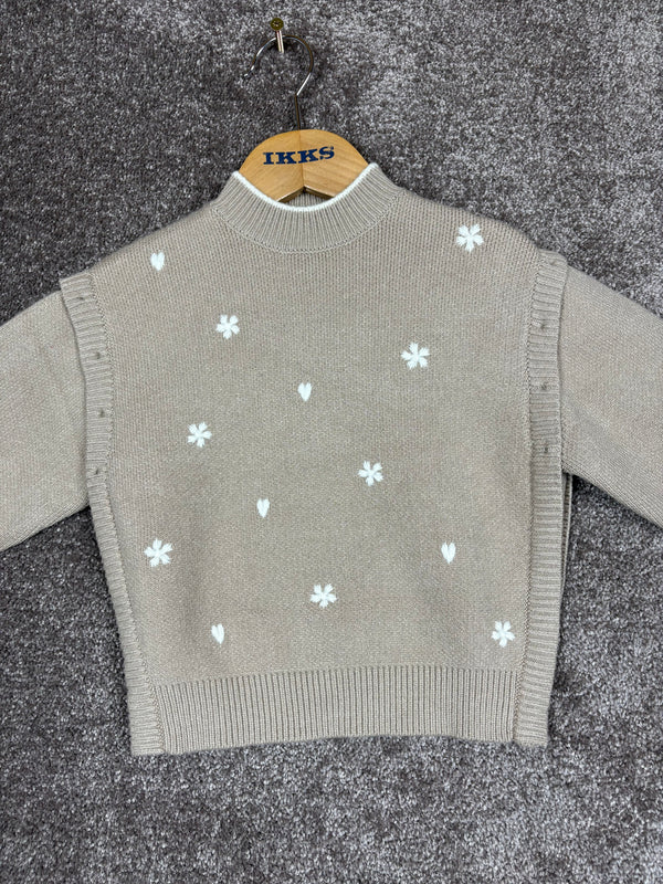Pull IKKS beige enfant 4 ans