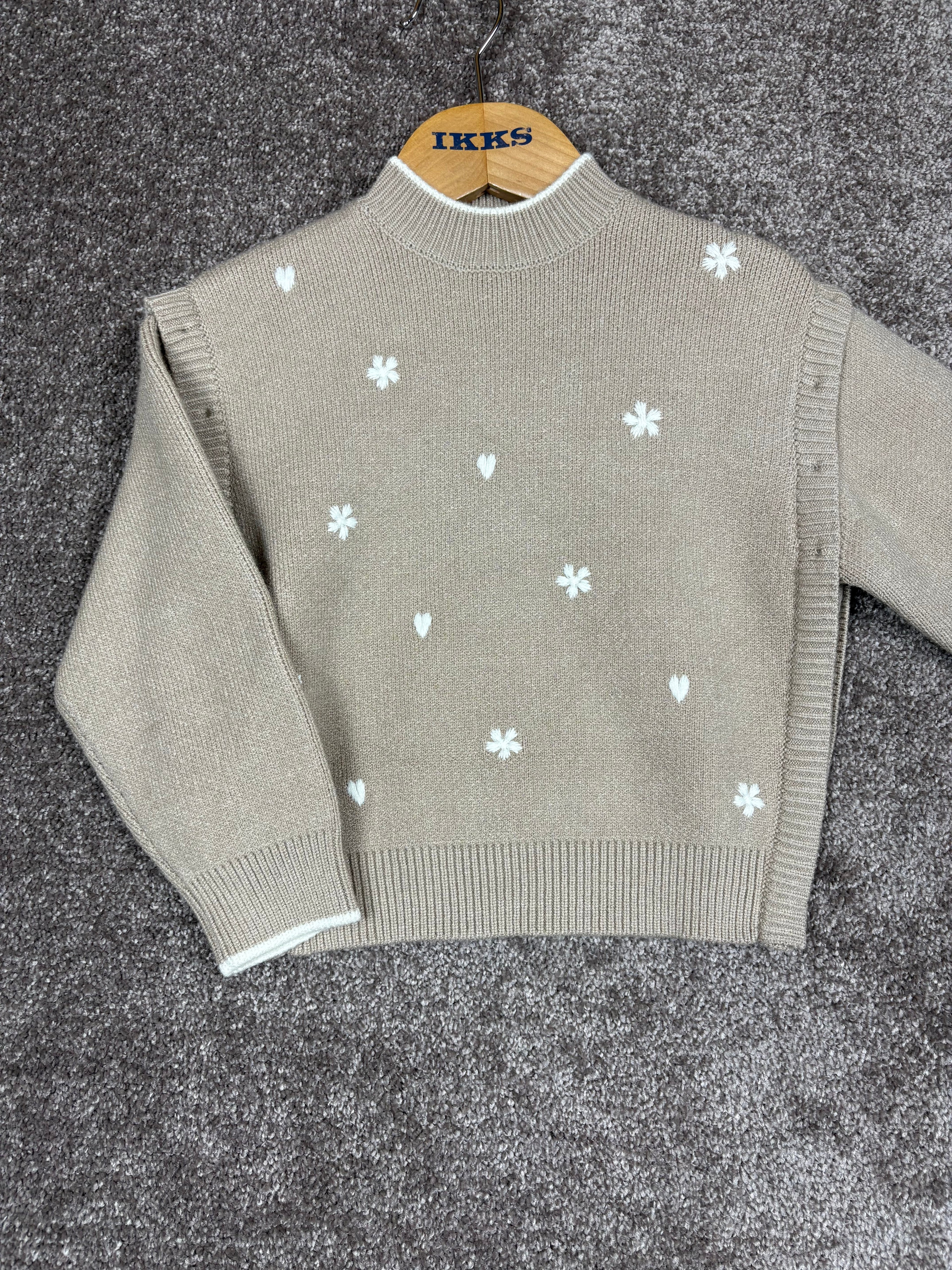 Pull IKKS beige enfant 4 ans