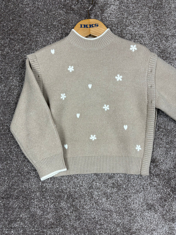 Pull IKKS beige enfant 4 ans