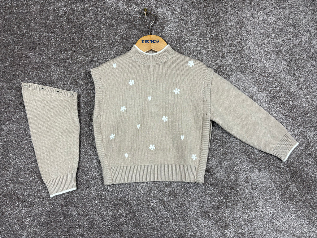 Pull IKKS beige enfant 4 ans
