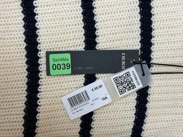Pull Ikks Écru & Marine - 10 ans