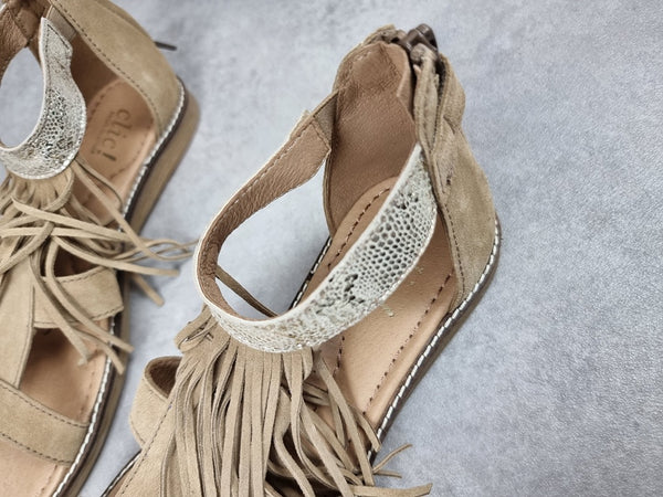 Sandales femme chic! beige - Pointure 37