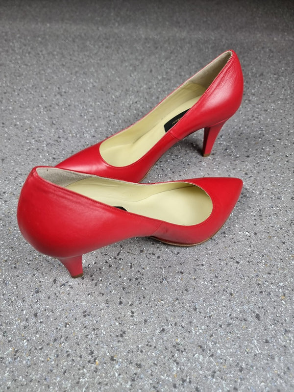 Escarpins Linea Raffaelli rouge - 38.5